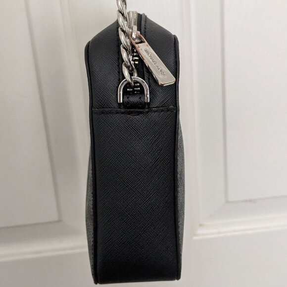 Michael Kors Jet Set Large East West Crossbody Black MK Signature . - Picture 6 of 15